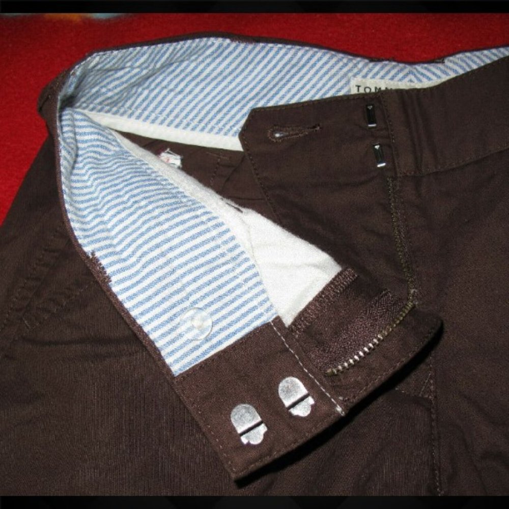 Tommy Hilfiger Women's Brown Bermuda Walk Shorts Hollywood (Size: 0) New! - Picture 4 of 9